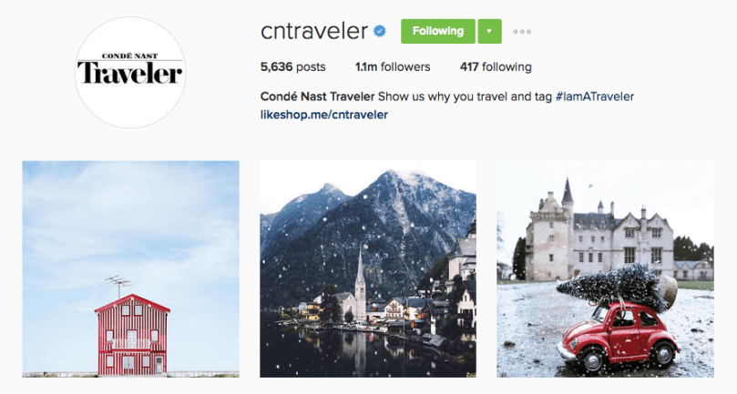 Condé Naste Traveler magazine