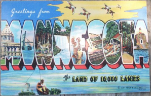 Minnesota Vintage Postcard