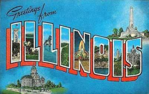 vintage ILLINOIS POSTCARD