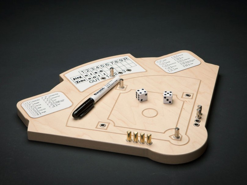 Across the Board wooden Baseball Game