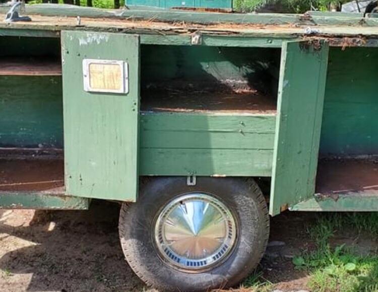 Our 1973 Boy Scouts trailer we purchased to haul bikes and camping gear