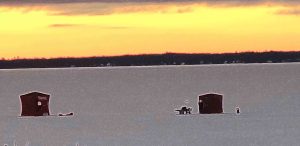 Ice fishing in Phelps, WI